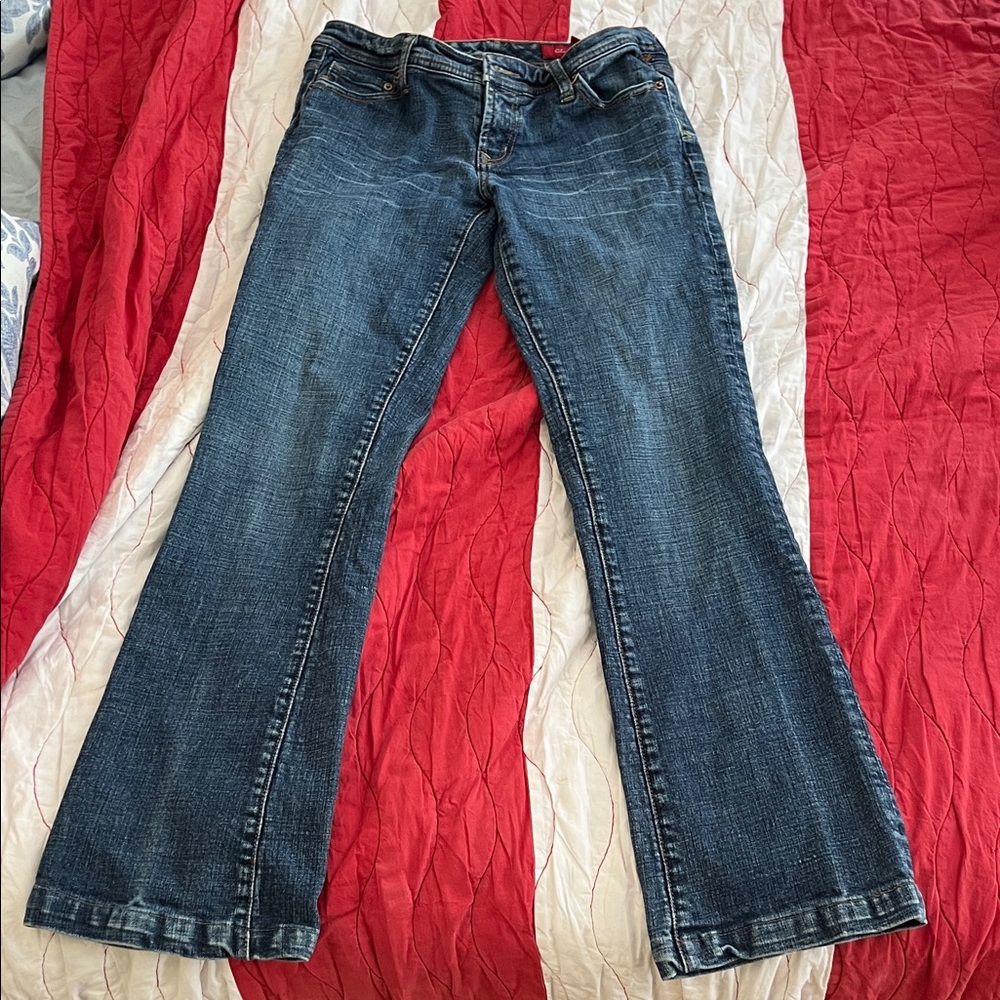 7 For All Mankind Dark Blue Flare Jeans